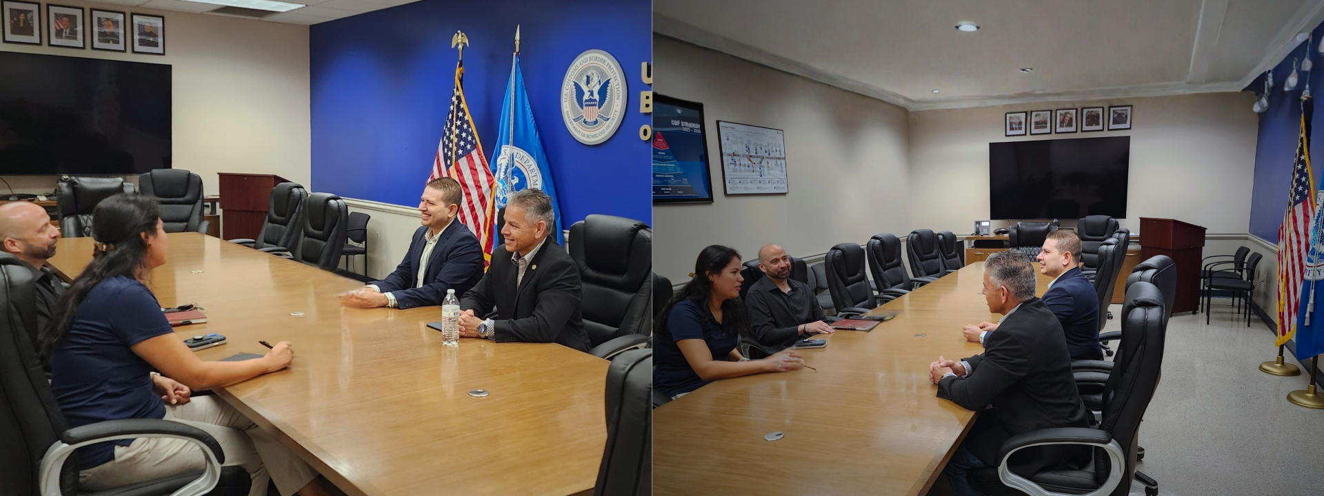 Momentos durante la reunión de los delegados del programa CTPAT y BASC en Laredo, Texas.